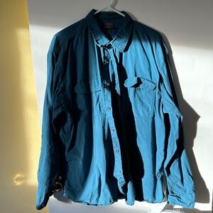 Great Northwest Clothing Company Teal Button-Down Shirt